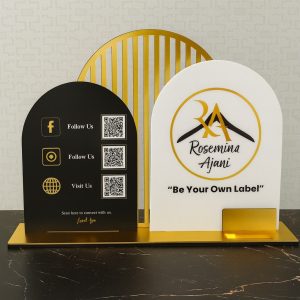 Quickky Modern QR Code Scan With Business Cards Holder